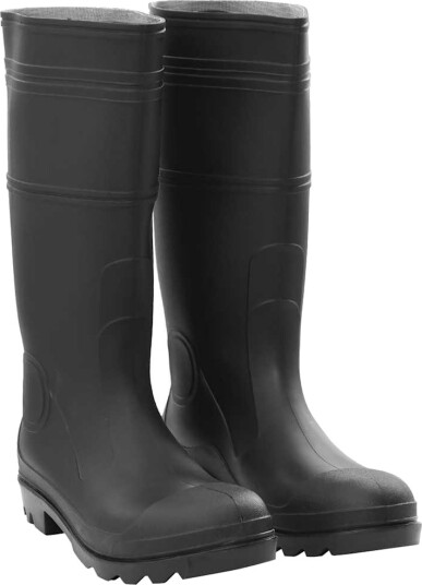 Regnstøvler svart str 46 PVC Regnstøvler svart str 46 PVC