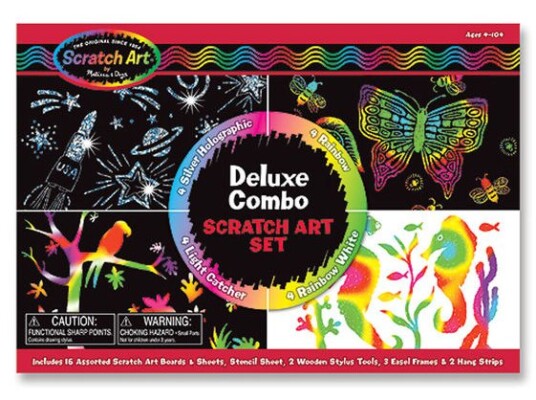 Melissa & Doug Scratch Art Deluxe sett Melissa & Doug Scratch Art Deluxe sett