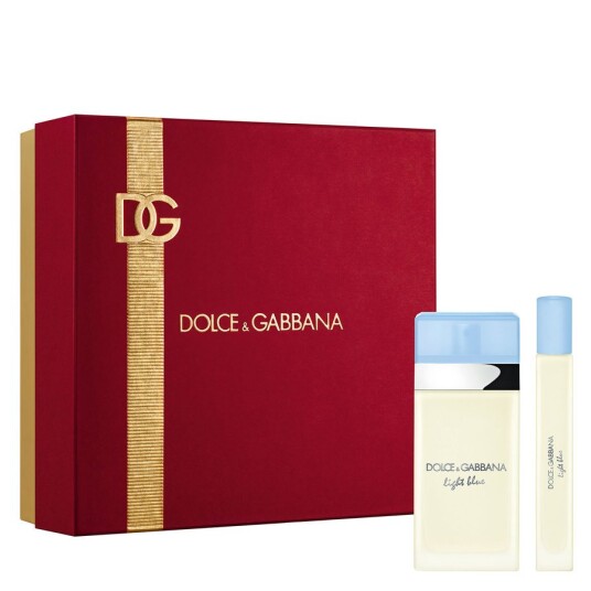 Dolce&Gabbana Gift Set Light Blue Eau De Toilette 50ml & Travel S Dolce&Gabbana Gift Set Light Blue Eau De Toilette 50ml & Travel S