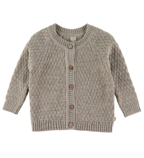 Smallstuff Cardigan, Ao Elephants, Merino Wool, Brown - Beige - 56/62