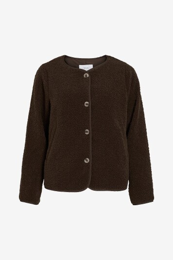 Vila Jakke viAda Teddy Jacket Brun Vila Jakke viAda Teddy Jacket Brun