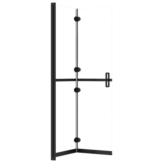 Sammenleggbar dusjvegg med klart ESG-glass 120x190 cm