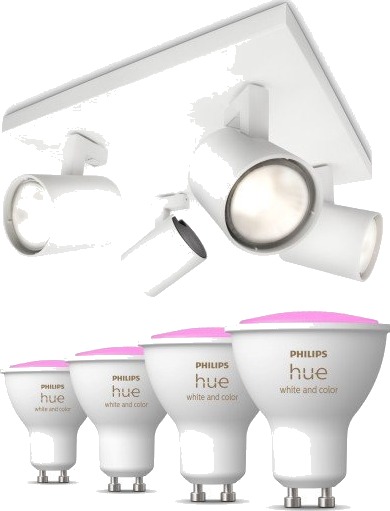 Philips Runner spotter i tak 4 spotter Hue White Color Ambiance pærer