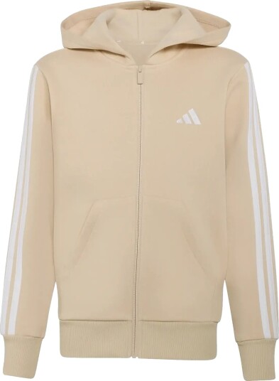 Adidas Sportswear J 3S Fl Fz Hd Cream 128 Adidas Sportswear J 3S Fl Fz Hd Cream 128