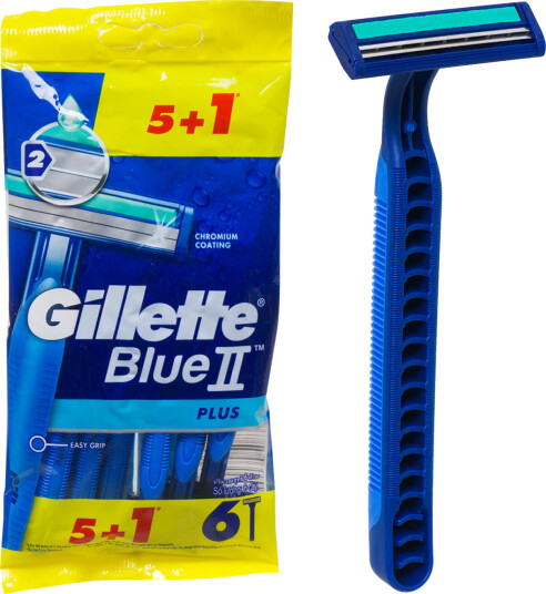 Gillette Blå 2 Plus engangshøver 6 pcs.
