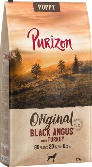 Purizon Tørrfôr Puppy Classic Black Angus Med Kalkun Storfe 2 X 12 kg Purizon Tørrfôr Puppy Classic Black Angus Med Kalkun Storfe 2 X 12 kg