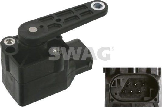 SWAG 10 93 7150 Sensor, xenonlys (lyslengderegulering