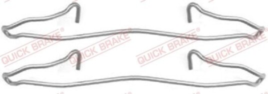 Tilbehørsett, skivebremse belegg QUICK BRAKE 109-1057