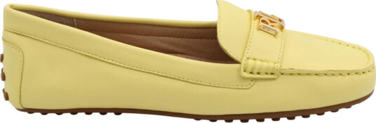 Lauren Ralph Lauren Barnsbury Nappa Leather Driver Yellow 37.5