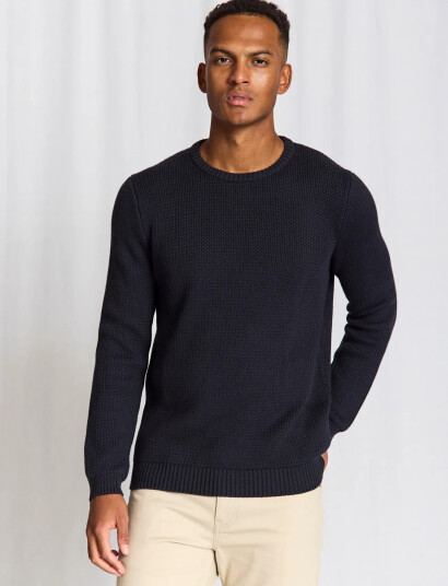 Bruun & Stengade Bs Raffaele Regular Fit Knitwear   Black   L