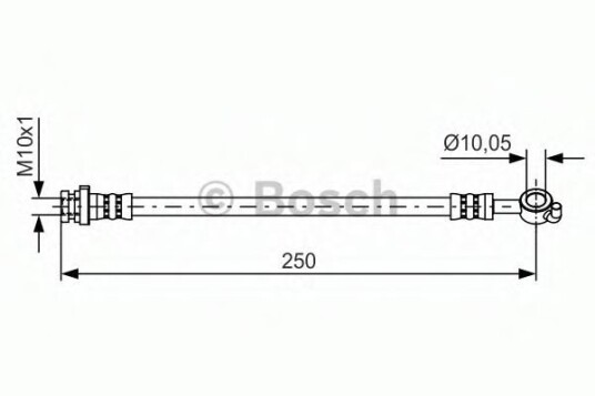 Bremseslange BOSCH 1 987 481 435