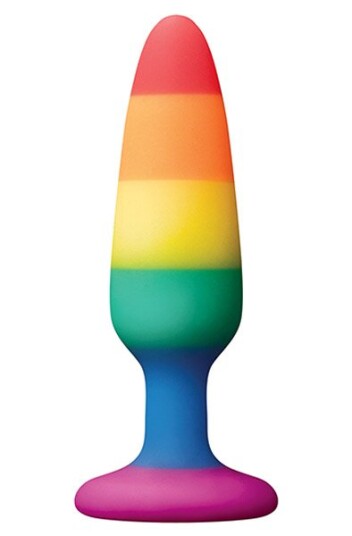 Colourful Love Rainbow Anal Plug Small