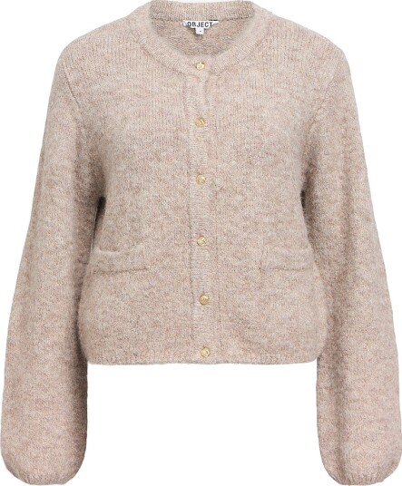 Object - Kardigan objSaggia RE L/S Knit - Beige Object - Kardigan objSaggia RE L/S Knit - Beige