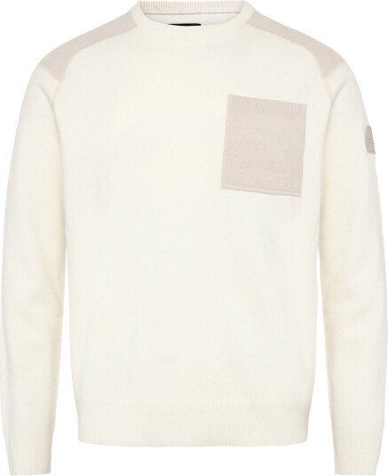 Sail Racing Spine Knitted Crewneck   Cream   M