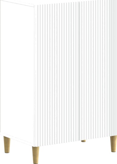 vidaXL Sko Skap ARNHEM 59,5 x 39,5 x 90 cm Konstruert tre Hvit