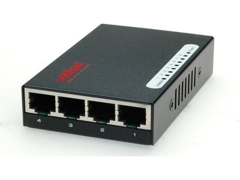 Roline Fast Ethernet Switch, Pocket, 8 Ports, Full Tosidig