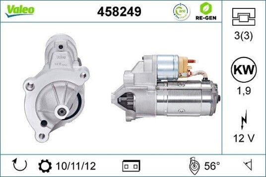 Starter VALEO 458249