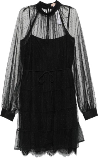 Twinset Dame Kjoler Svart S,