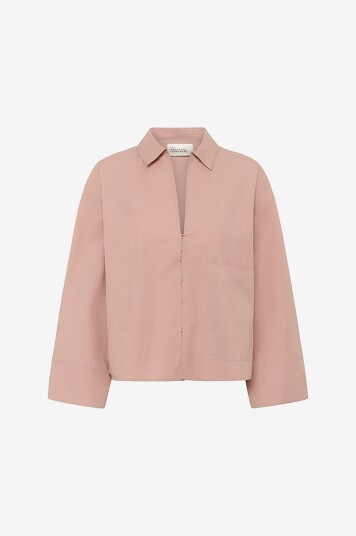 My Essential Wardrobe Skjorte mwSunna Boxy Short Shirt Rosa
