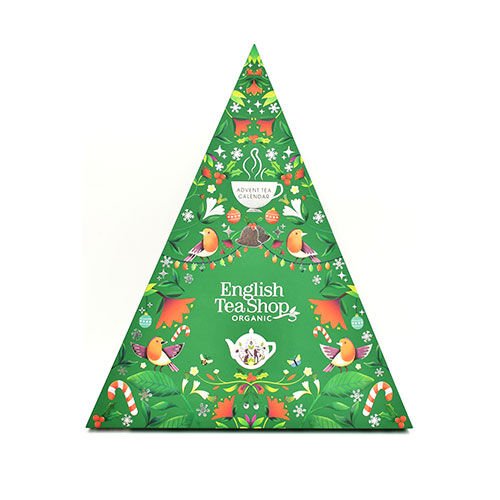 English Tea Shop Triangulær te-julekalender grønn Ø - 25 Poser