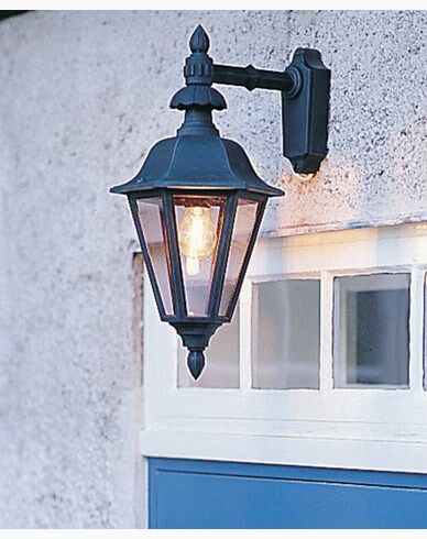 Konstsmide Pallas vegglampe ned E27 Svart 483-750 Konstsmide Pallas vegglampe ned E27 Svart 483-750