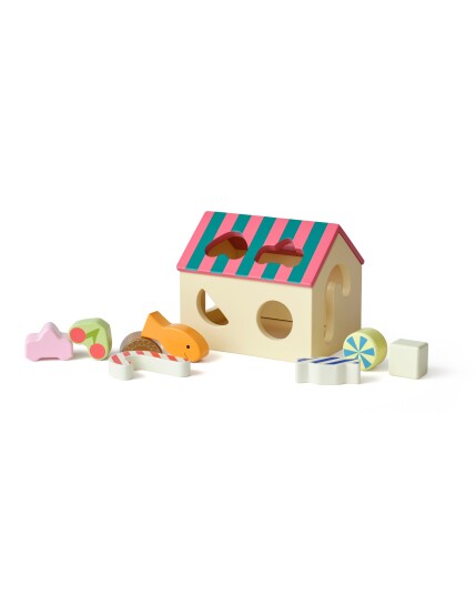 Kid"s Concept Sorter Box House Swedish Candy Multi/patterned ONE SIZE Kid"s Concept Sorter Box House Swedish Candy Multi/patterned ONE SIZE