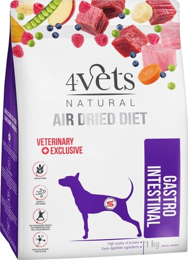 4Vets Natural Canine Gastro Intestinal Tørrfôr 2x1kg