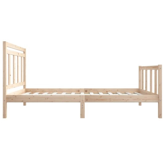 vidaXL Sengeramme heltre 75x190 cm 2FT6 Small Single
