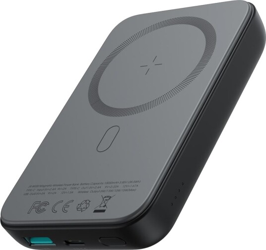SiGN Magnetisk Trådløs Mini Powerbank 10000mAh, USB-C, USB-A Svart SiGN Magnetisk Trådløs Mini Powerbank 10000mAh, USB-C, USB-A Svart