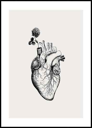 Heart Bloom Plakat Plakat / 21x30cm