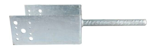 ESSVE 451649 Stolpesko 5 mm, type U, forsinket 140 x 90 x 200/200 mm