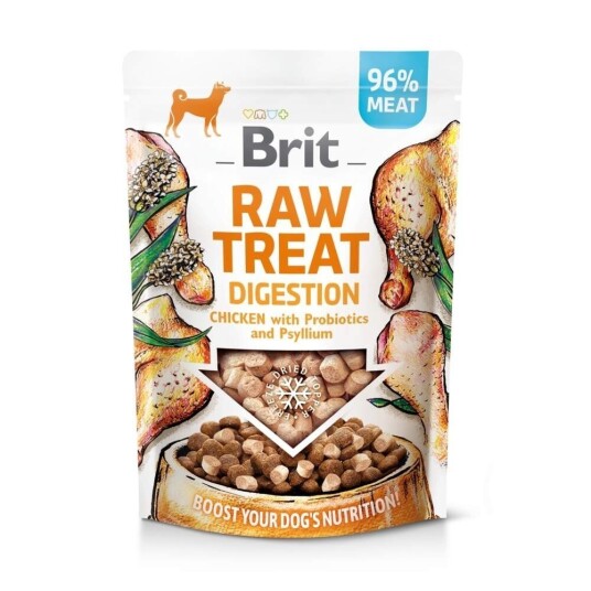 Brit Care Raw Treat Dog Digestion Kylling & Svin 40 G