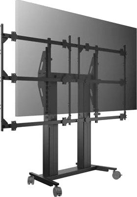 Multibrackets M Pro Series stand - for flat panel - motorised all in one - black - Max - recommended for 136"