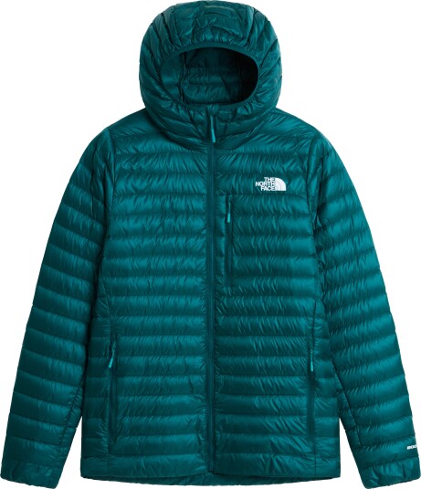 The North Face Men"s Bettaforca Lightweight Down Hooded Jacket Pacific Teal/Restorativ Teal, XL