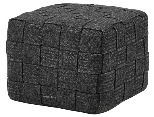 Cane-line Cube fotskammel Dark grey 50 x 50 cm Grå
