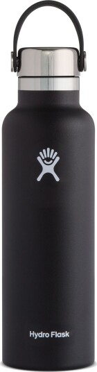 Hydro Flask Standard Mouth Stainless Steel Cap 621 ml BLACK OneSize, Black
