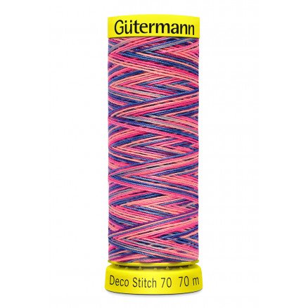 Gütermann Deco Stitch Multi 70 Lyserød Sytråd Polyester 9819 70m