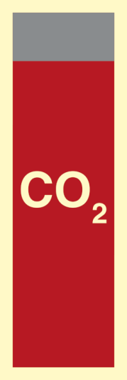 Supplementary sign CO2 - Etterlysende Vinyl HI150 - 150 x 50 mm