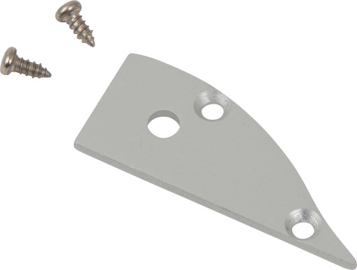 Ansell Lighting endestykke med hull 8x17,1 mm aluminium