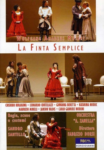Finta Semplice Dramma Giocoso In 3 Atti Kv 51 DVD
