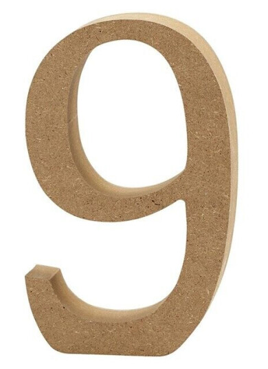 Creativ Company Number 9 MDF 13cm 1pc.