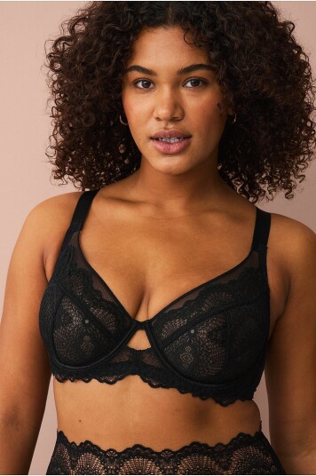 Ellos Plus Collection Spile BH i blonde Svart
