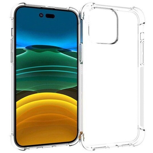 INCOVER iPhone 14 Pro Max Støtsikkert Fleksibelt Plast Deksel - Gjennomsiktig INCOVER iPhone 14 Pro Max Støtsikkert Fleksibelt Plast Deksel - Gjennomsiktig