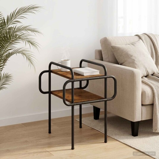 vidaXL Kaffebord Gammelt tre 40 x 40 x 51 cm Konstruert tre
