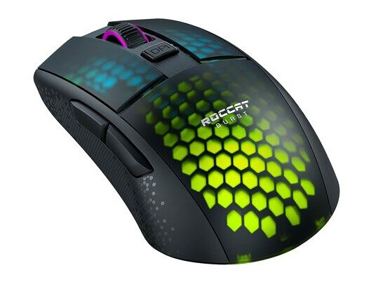 ROCCAT Burst Pro Air - Black - Gaming mus - Optisk - 6 - Svart med RGB-lys ROCCAT Burst Pro Air - Black - Gaming mus - Optisk - 6 - Svart med RGB-lys