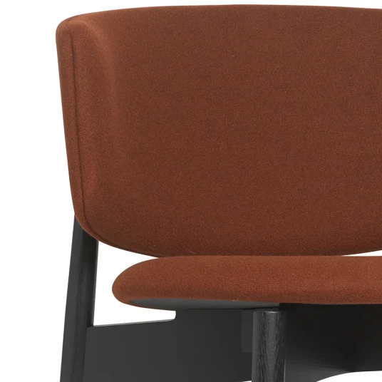 Ferm Living Herman Loungestol Tonus   Black/Tonus