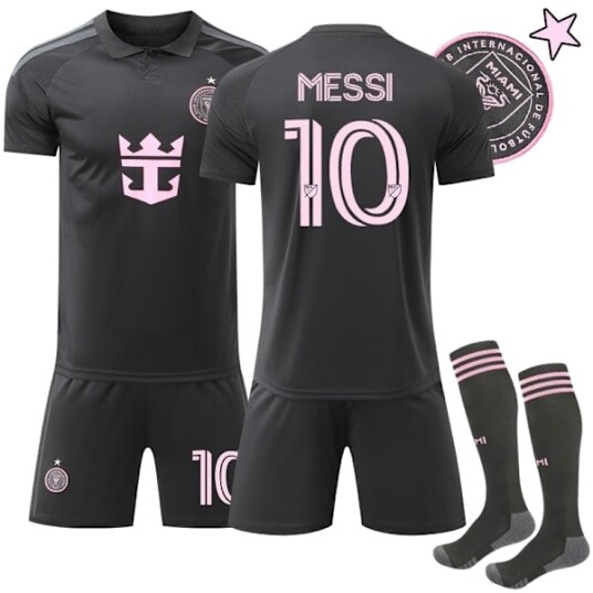 26 27 Inter Miami CF Bortetrøye Barn Voksen Fotballtrøye Nr. 10 Messi