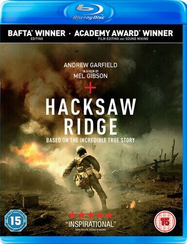 Hacksaw Ridge Blu-ray 2017 Andrew Garfield Gibson DIR cert 15 Brand New Hacksaw Ridge Blu-ray 2017 Andrew Garfield Gibson DIR cert 15 Brand New