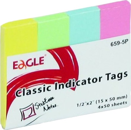 Eagle Notebook Selvklebende 20X50 Flik 652 5P Eagle 233797