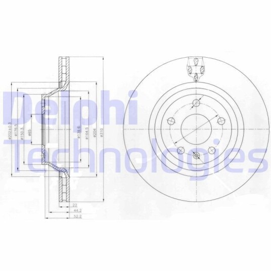 Bremseskive DELPHI BG4090
